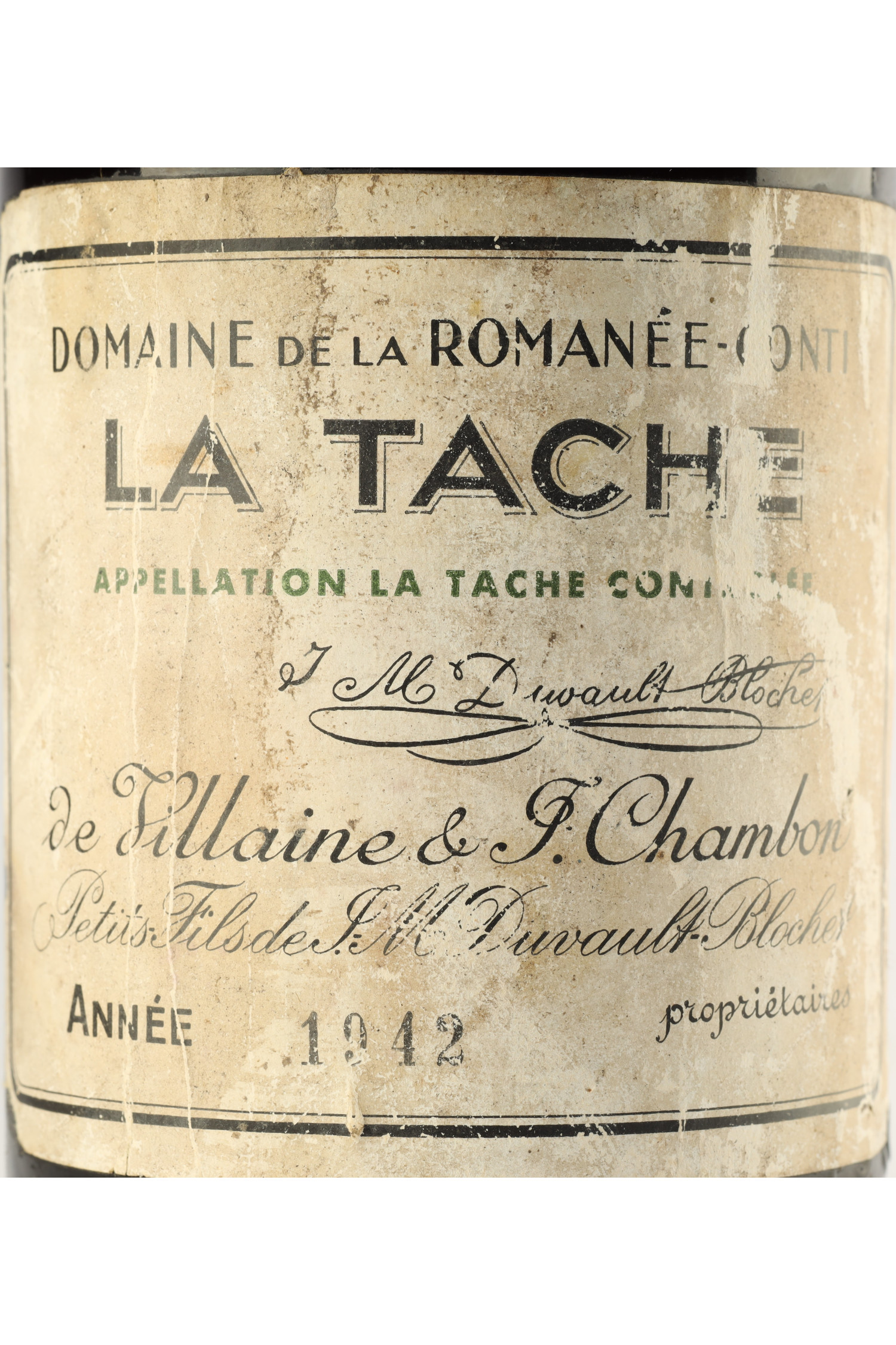 Domaine De La Romanee Conti 1942, La Tache