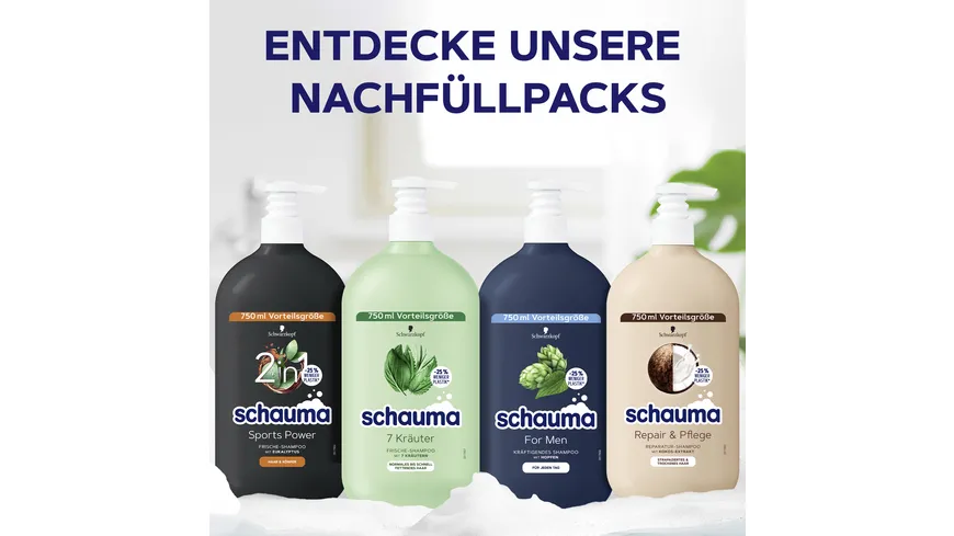 SCHAUMA Shampoo For Men 750ml 750 ml