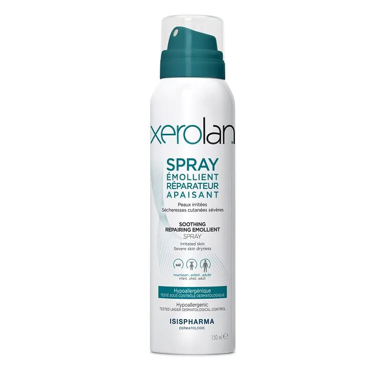„Isispharma Xerolan“ raminamasis ir atkuriamasis minkštinamasis purškiklis, 150 ml