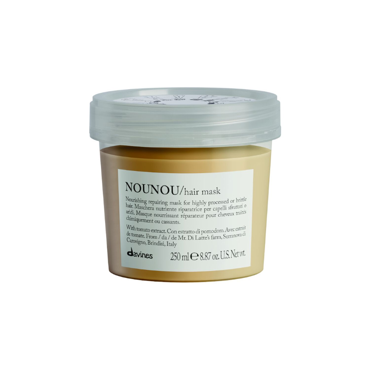 Davines NOUNOU Hair Mask Masque nourrissant pour cheveux abîmés 250 ml