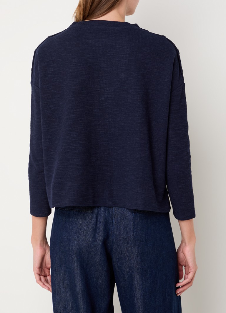 Pulover Sessùn Austin din tricot fin cu imprimeu melanj