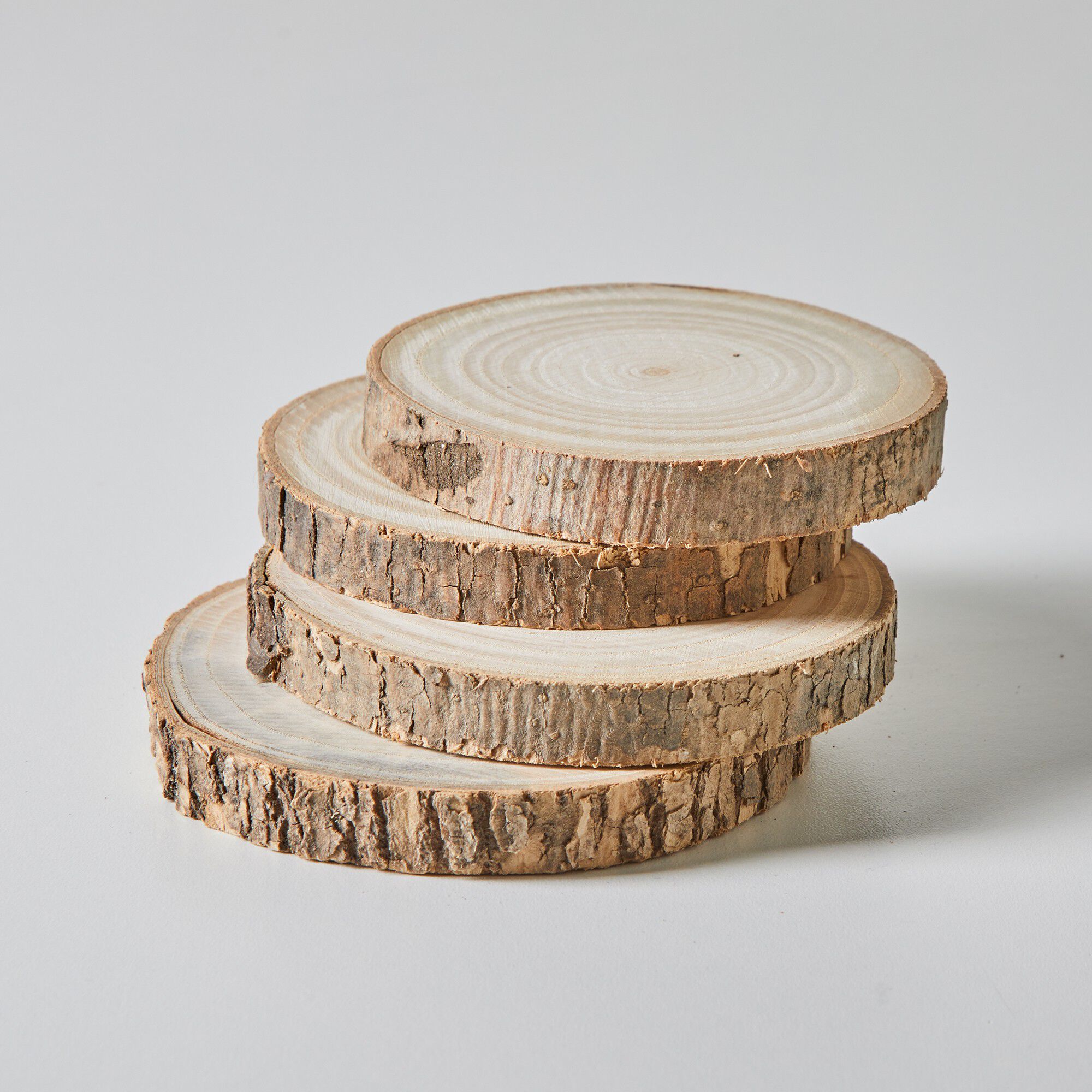 Sous-verres forme rondin de bois