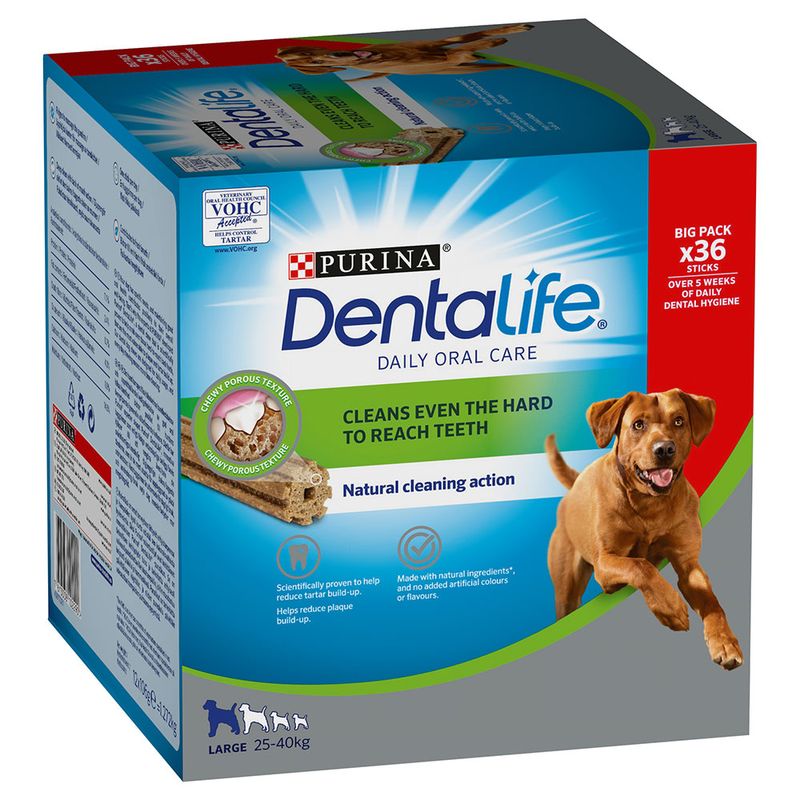 PURINA Dentalife Tägliche Zahnpflege-Snacks für große Hunde