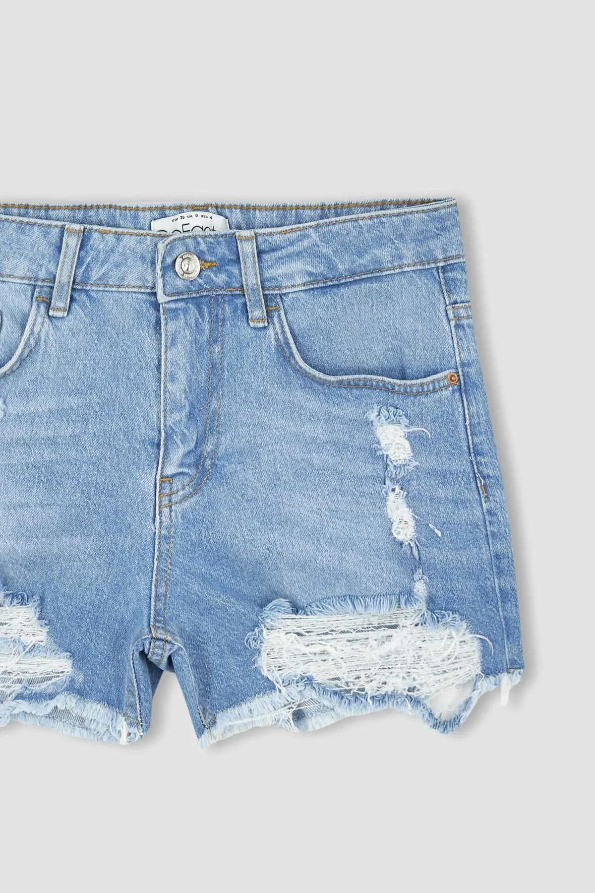 DeFacto  Zerrissene, detaillierte Jeansshorts X3507az22sm