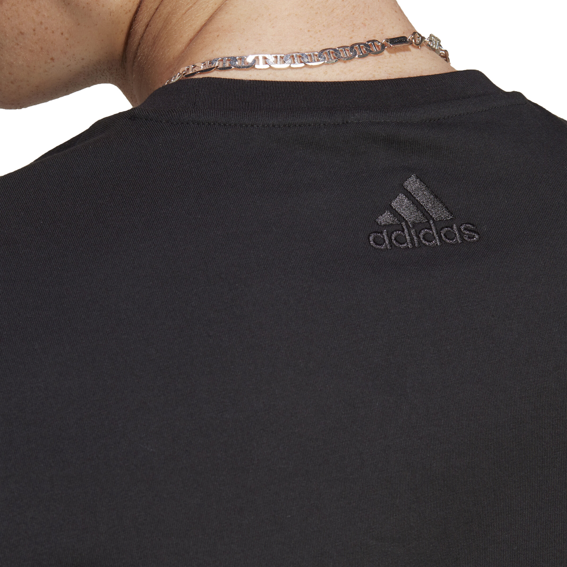 Essentials Single Jersey Big Logo T-Shirt Herren - Schwarz, Weiß