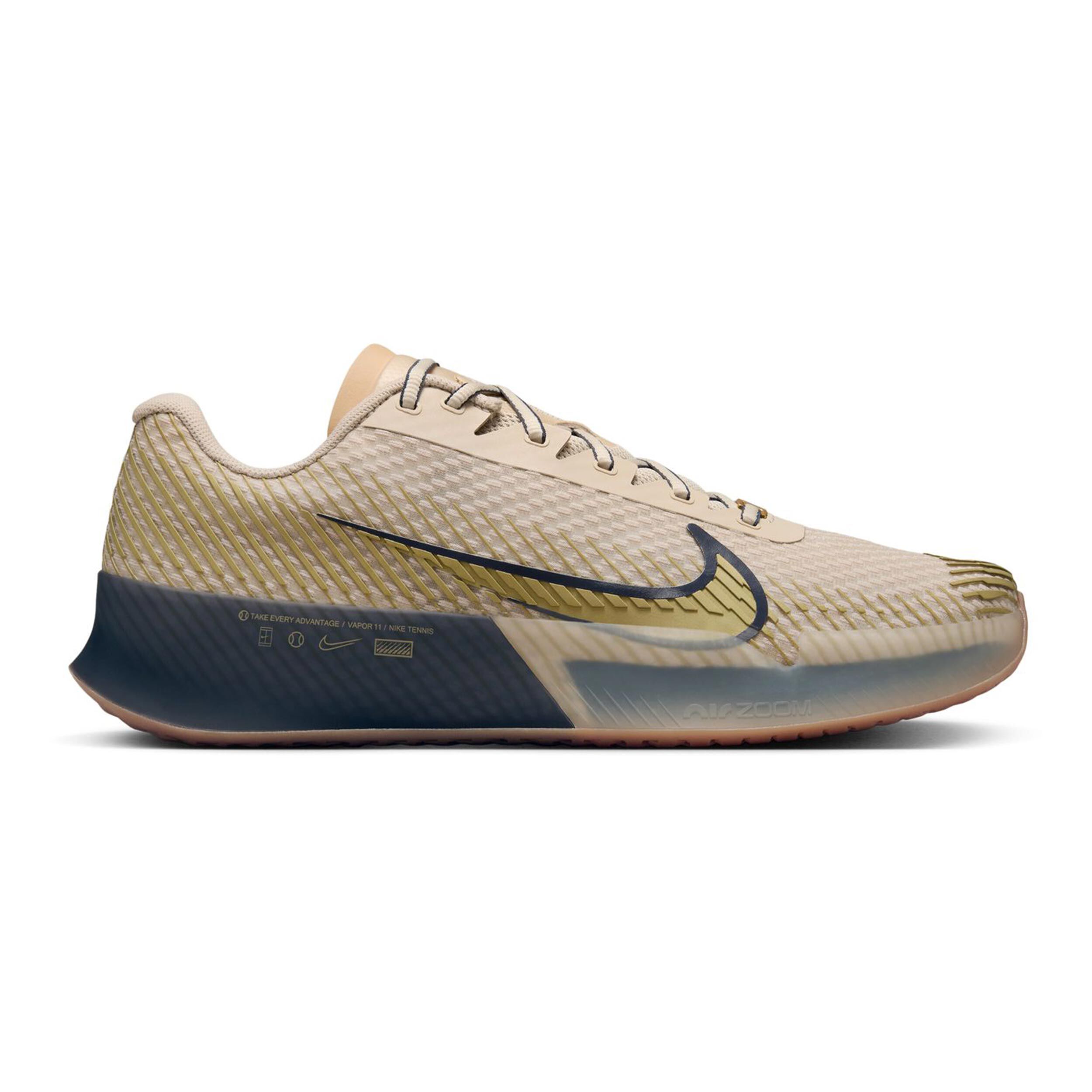 Air Zoom Vapor 11 Premium Allcourtschuh Herren - Beige, Dunkelblau