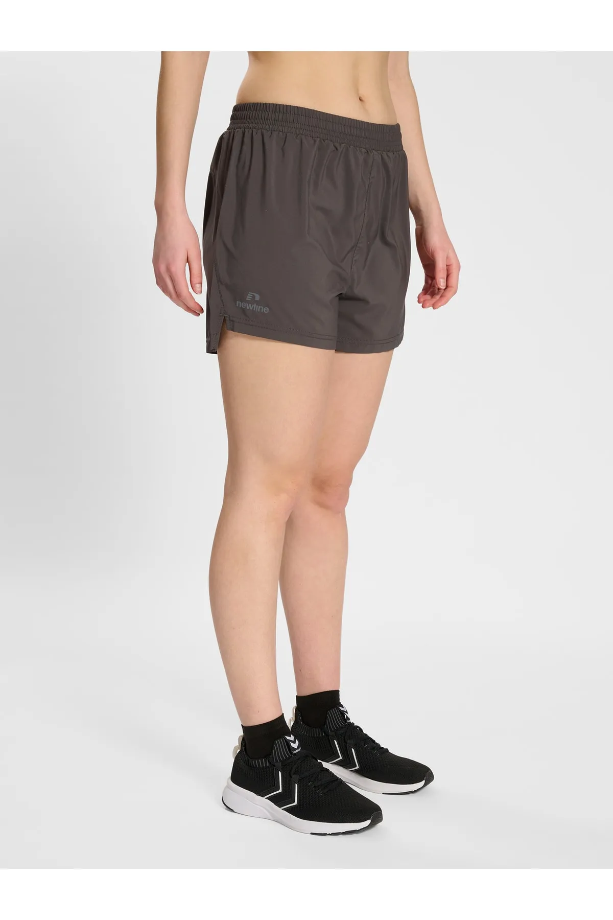NEWLİNE  Kurze Sporthose - Grau - Mittlerer Bund