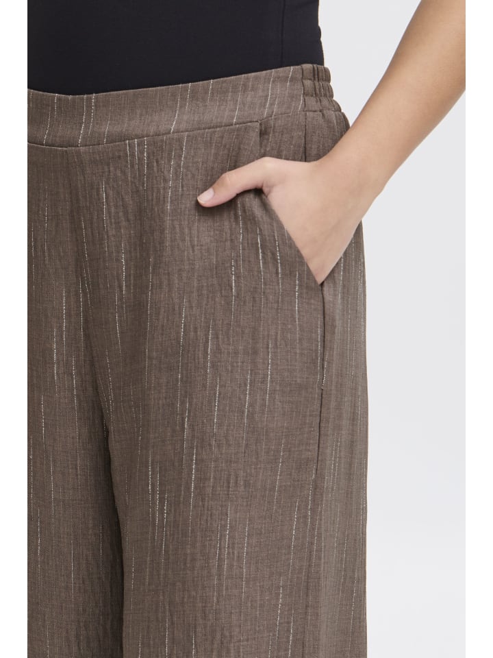ICHI Relaxhose in Braun günstig kaufen