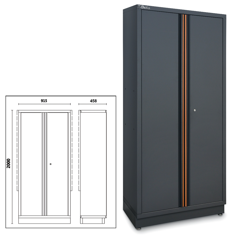 Beta 045000481 C45Pro As2 Two-Door Tool Cabinet