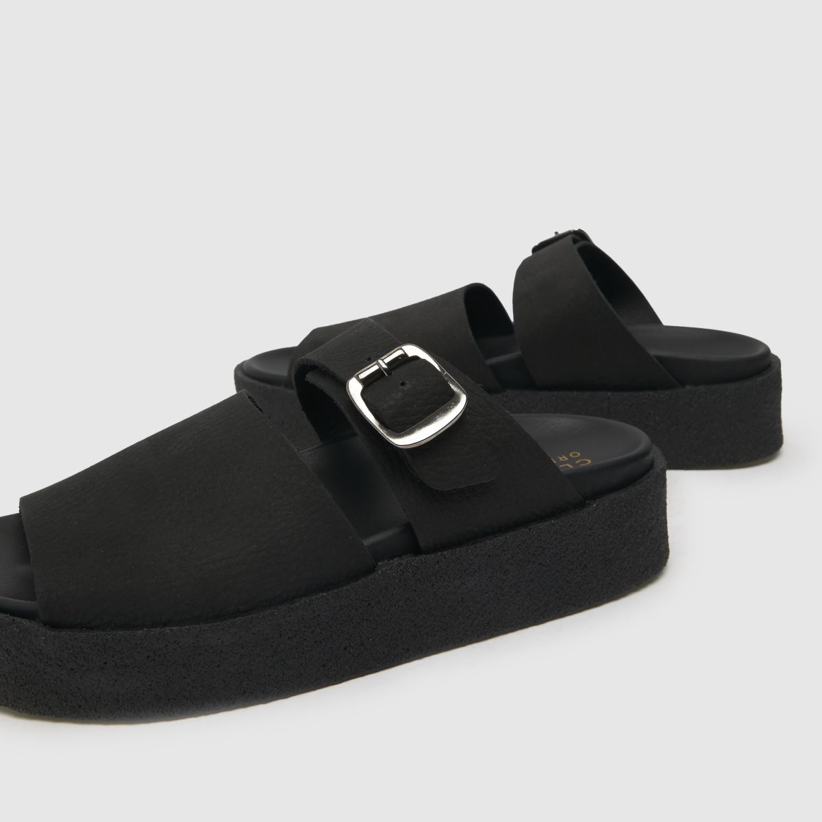Clarks Originals – Svarta sandaler i crêpe