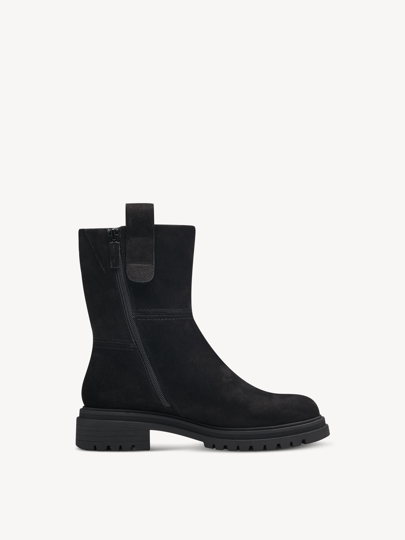 Bottine en cuir - noir doublure chaude