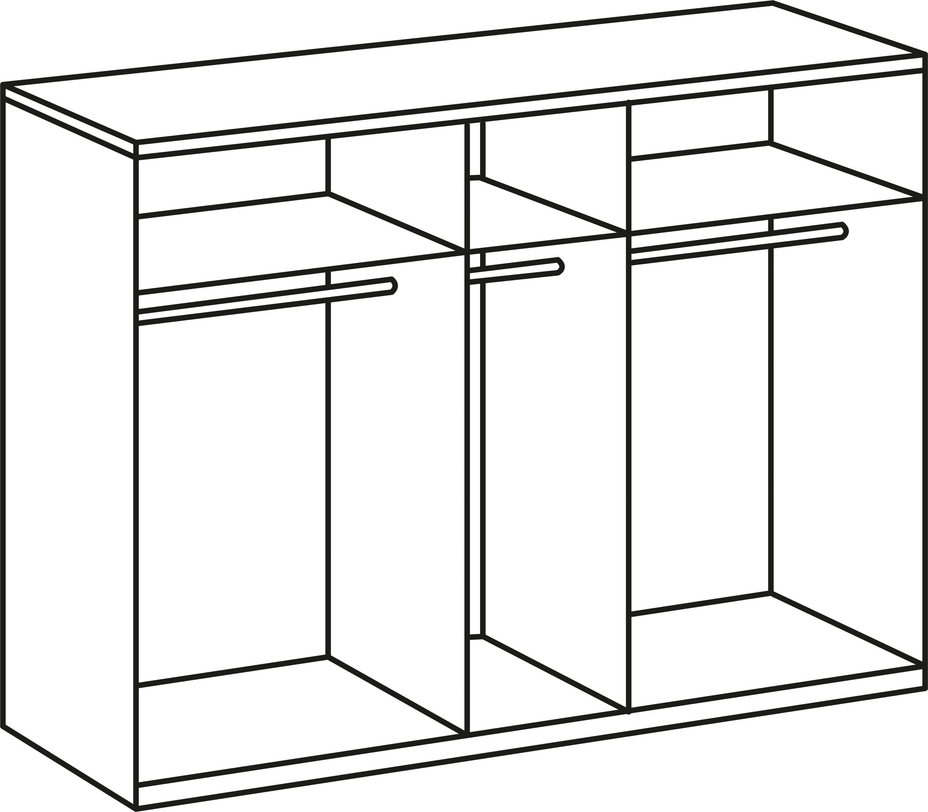 Wimex Schlafzimmer-Set Anna, (Set, 4-St)