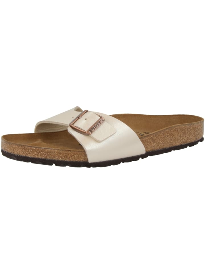 Birkenstock Pantolette Madrid Birko-Flor Graceful schmal in weiss günstig kaufen