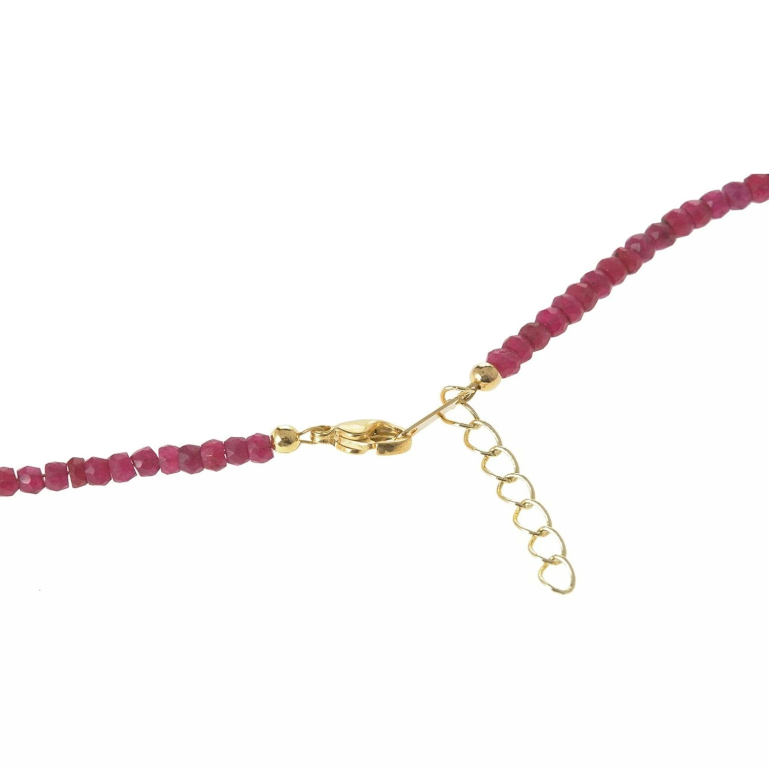Perlenkette 'Rubin und Barock Zuchtperle'