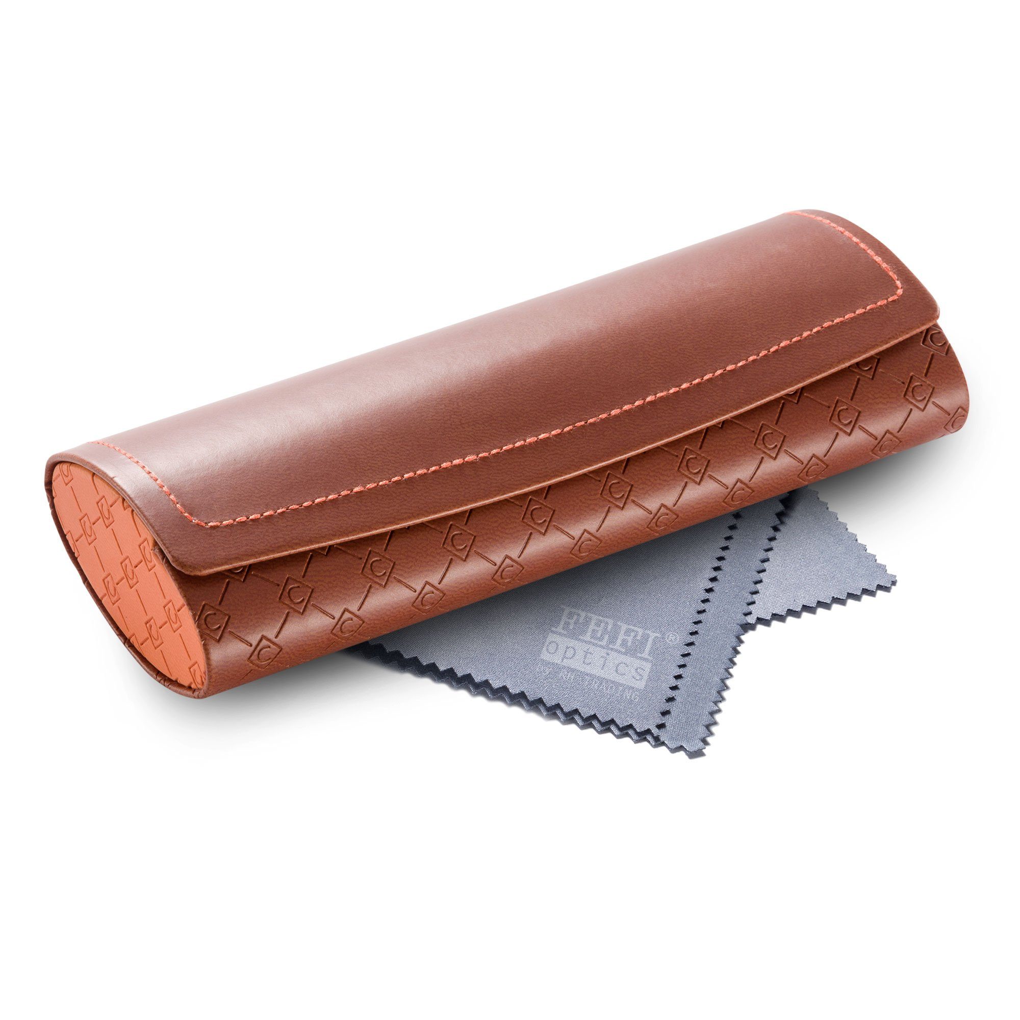 FEFI Brillenetui Hardcase in Leder-Optik, inklusive Mikrofasertuch