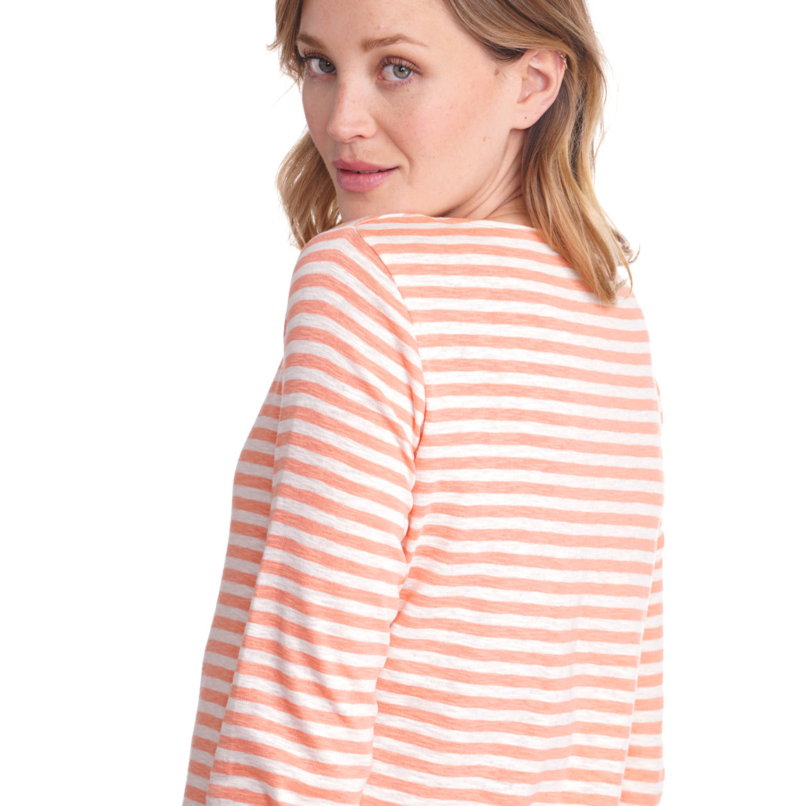 Damen Langarmshirt im Streifen-Dessin