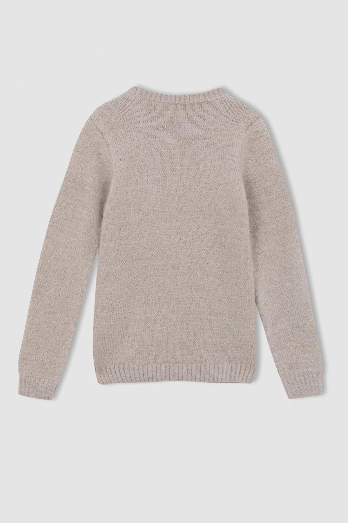 DeFacto  Mädchenpullover mit Rundhalsausschnitt und Neujahrsmotiv