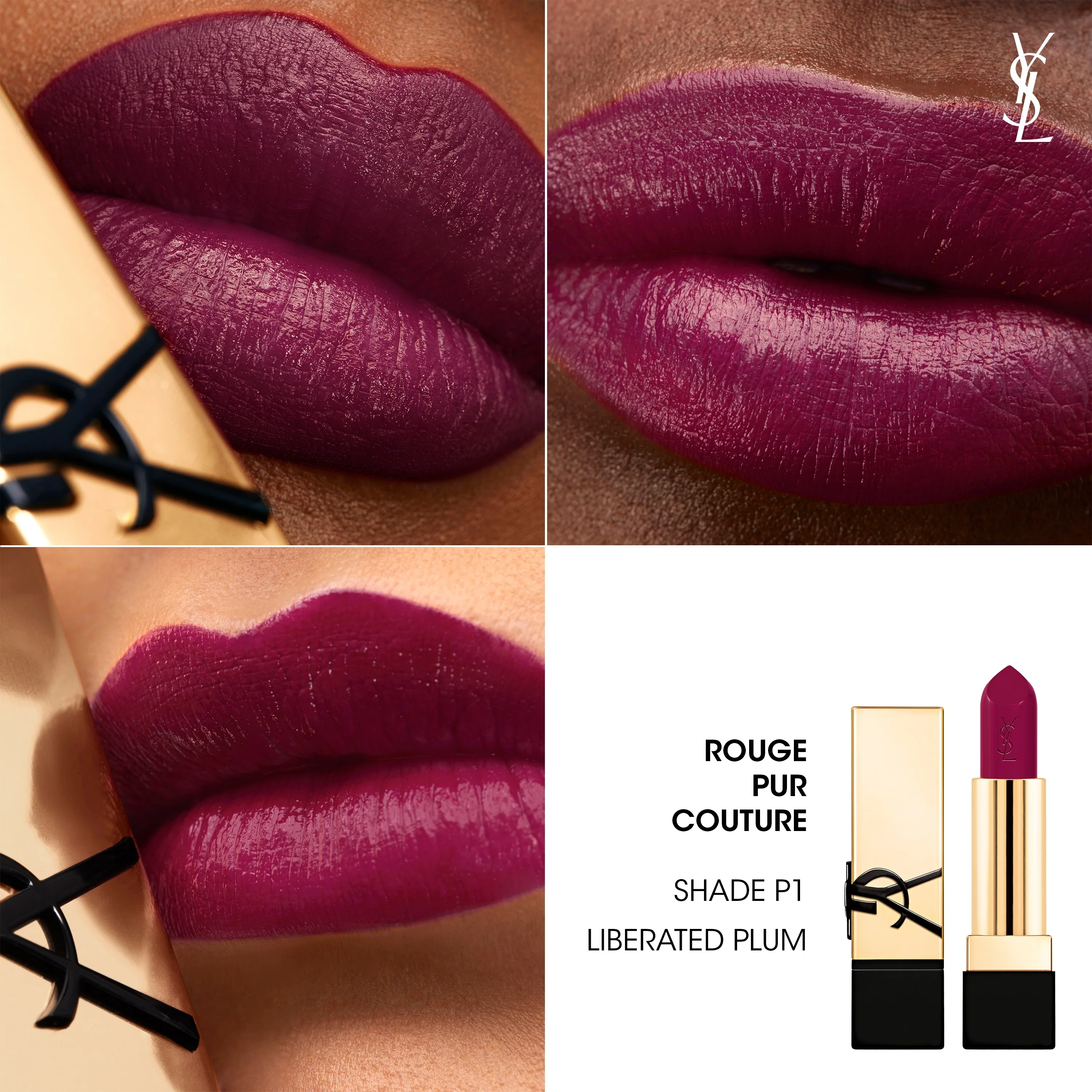 Rouge Pur Couture Lips - Lápiz labial satinado - Lápiz labial