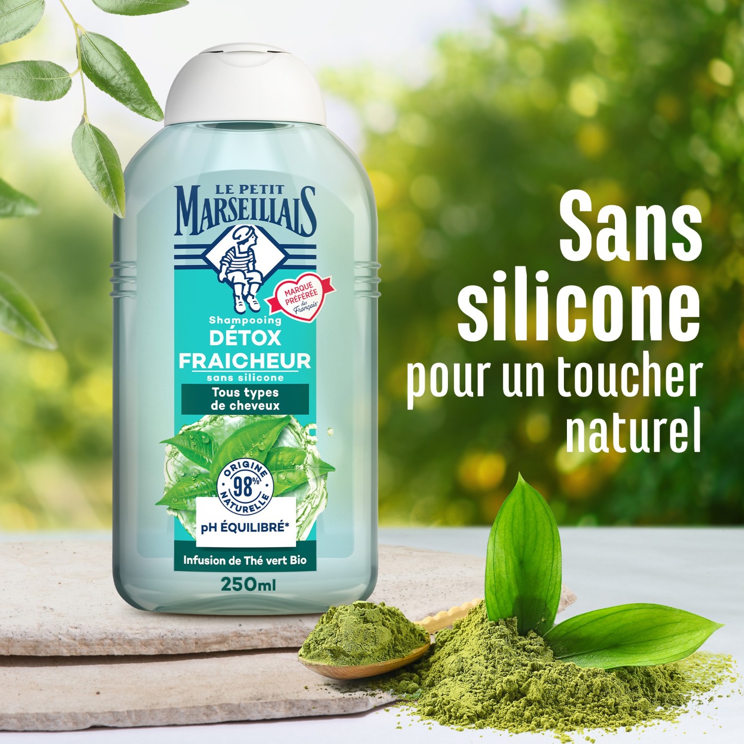 Le Petit Marseillais organski detoks šampon s timijanom i zelenim čajem - Bočica