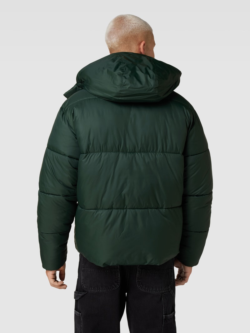 Steppjacke mit Kapuze Modell 'MARGO' in dunkelgrün