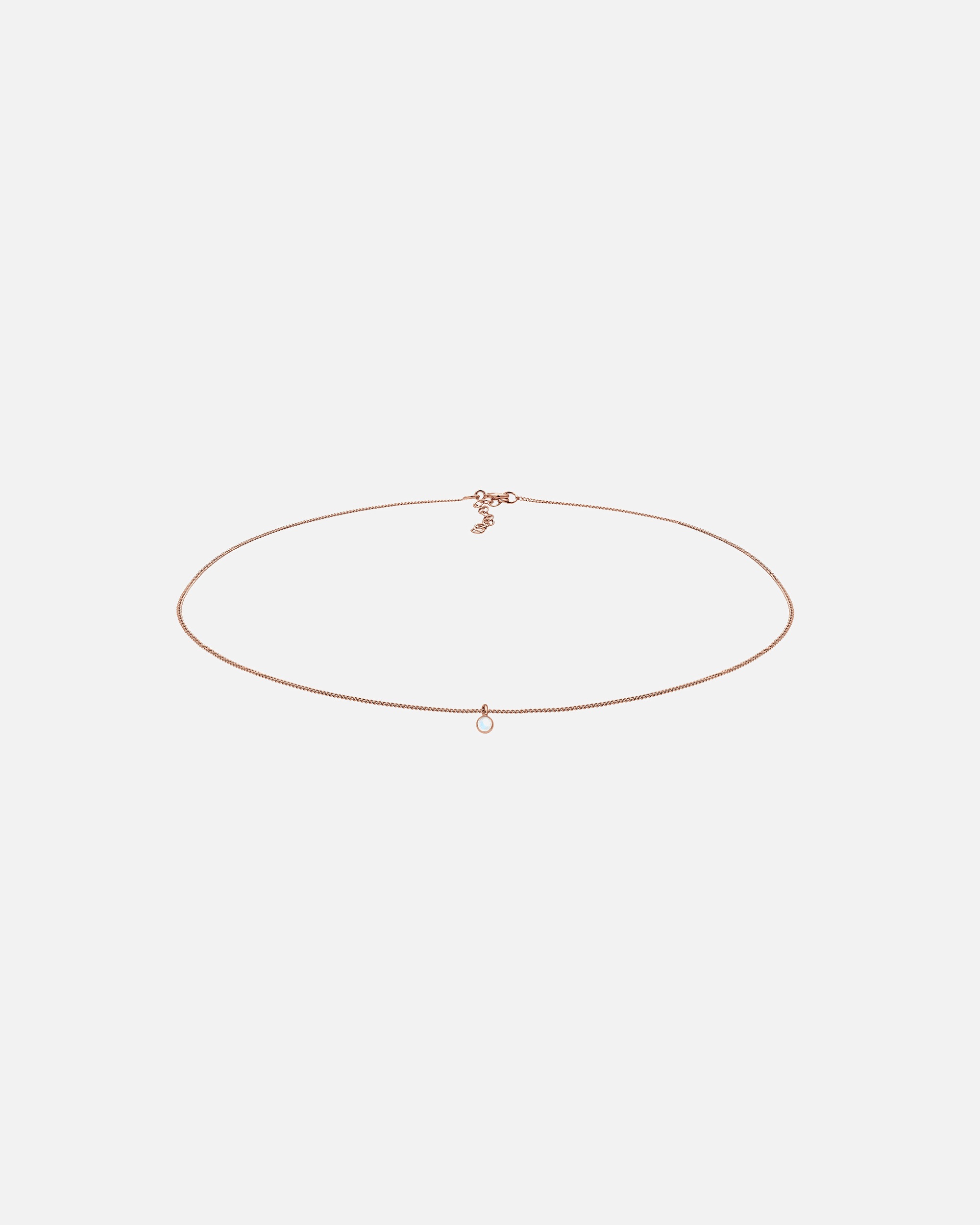 Pandantiv choker Elli pentru femei cu piatră lunară, din argint 925, model Geo