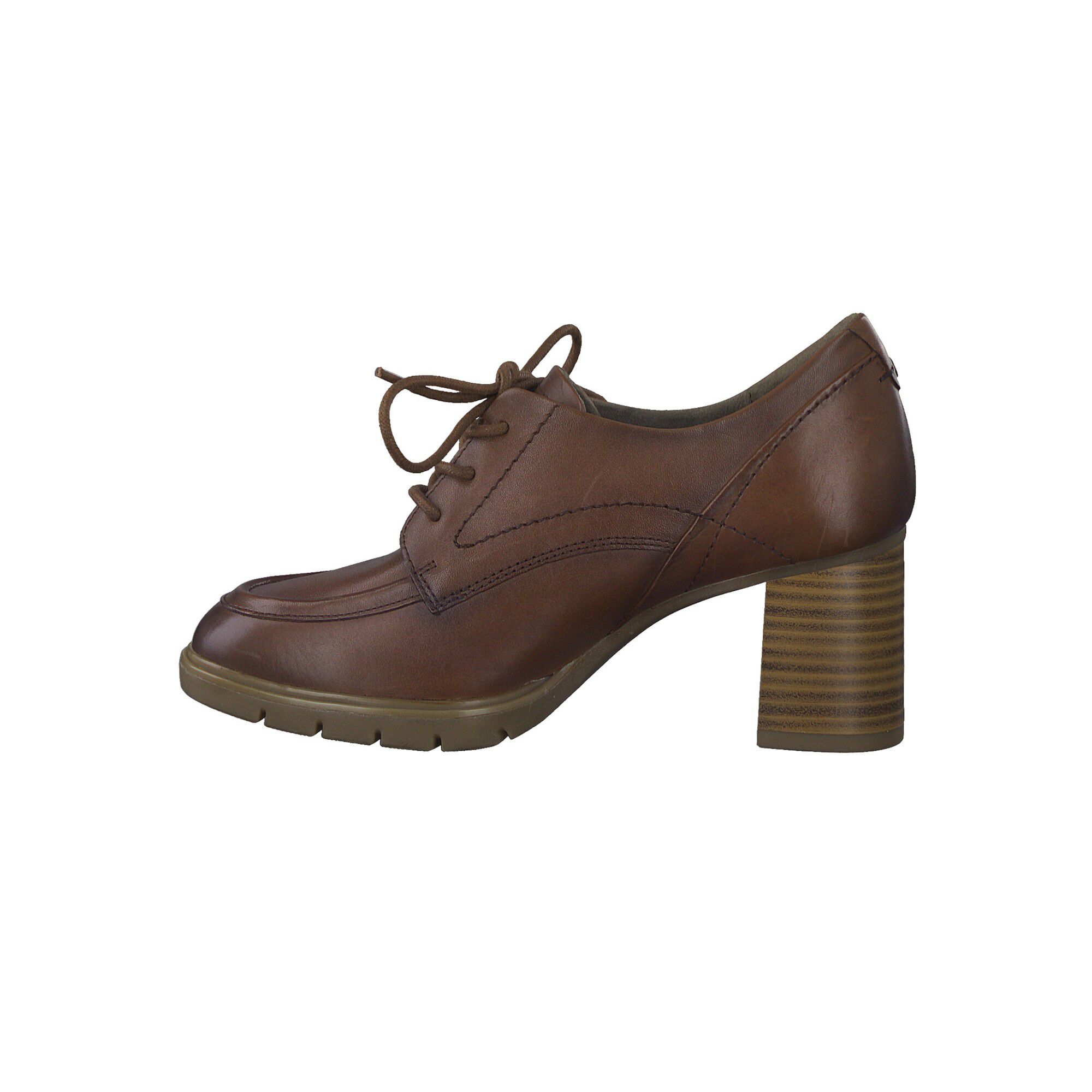 Trotteur talon à lacets cuir
