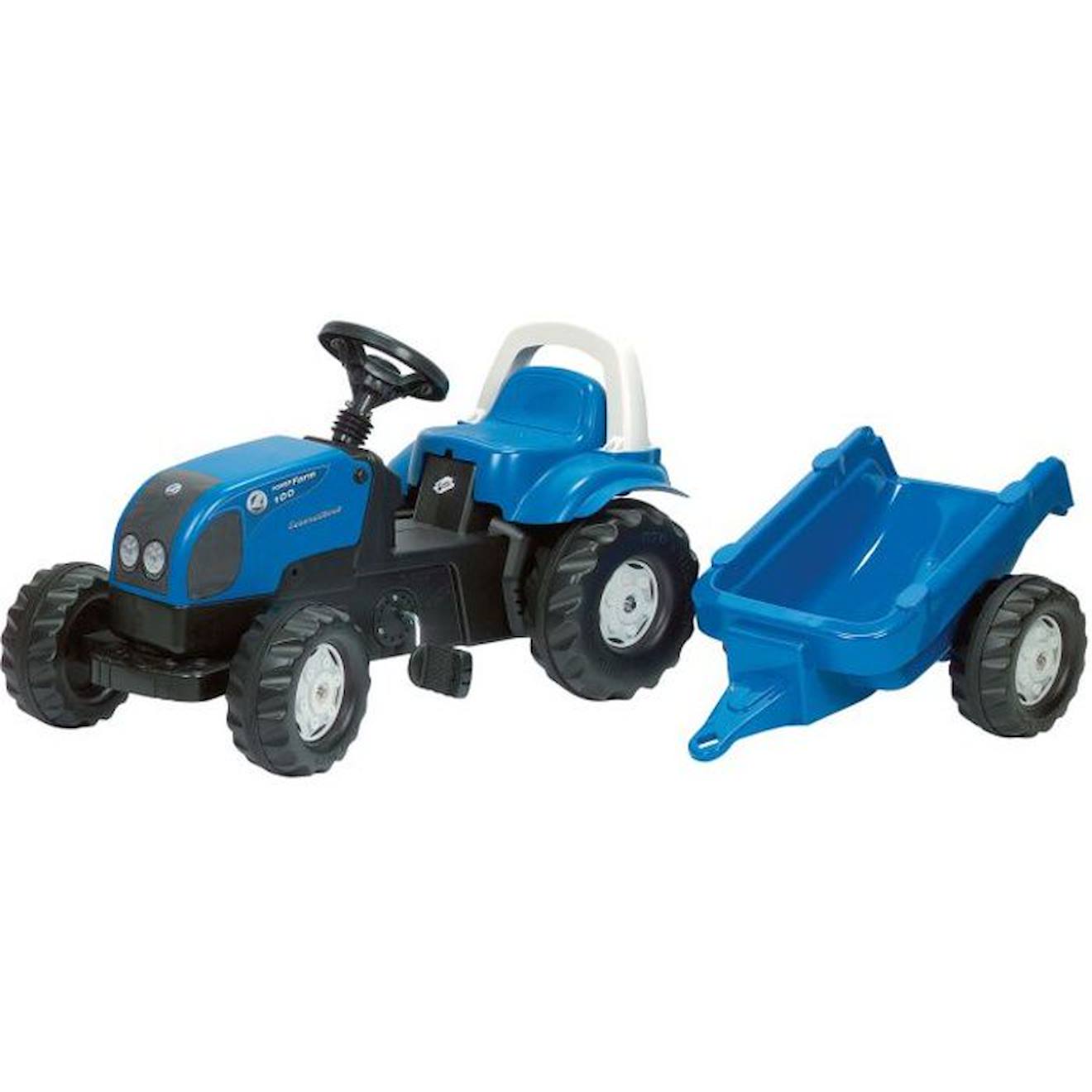 Tracteur à pédales LANDINI PowerFarm 95 avec remo… vert