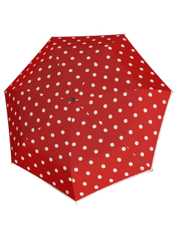 Knirps T.020 Small Manual - Taschenschirm Regenschirm (aqua superthin UV) in dot art red günstig kaufen onesize