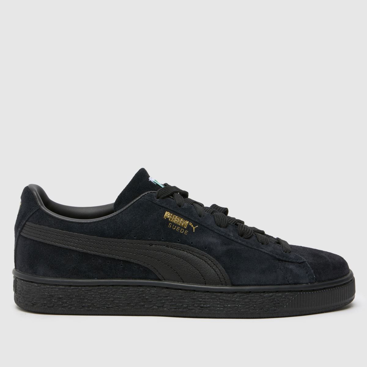 PUMA – Svarta klassiska mockasneakers
