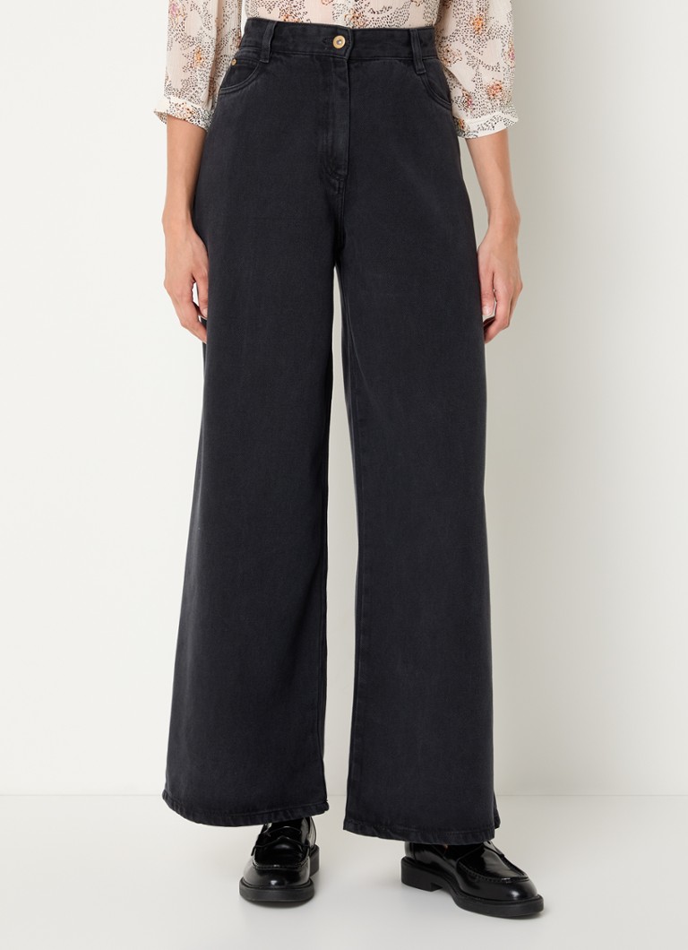 Jean Sessùn Dalt taille haute à jambes larges en lyocellblend