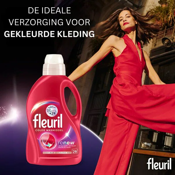 Detersivo liquido Fleuril Renew Color 1350 ml, 29 lavaggi