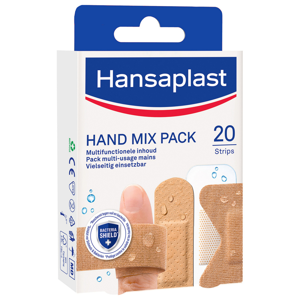 hansaplast Pansements Mix-Pack spécial mains Bandage, pansement, sparadrap