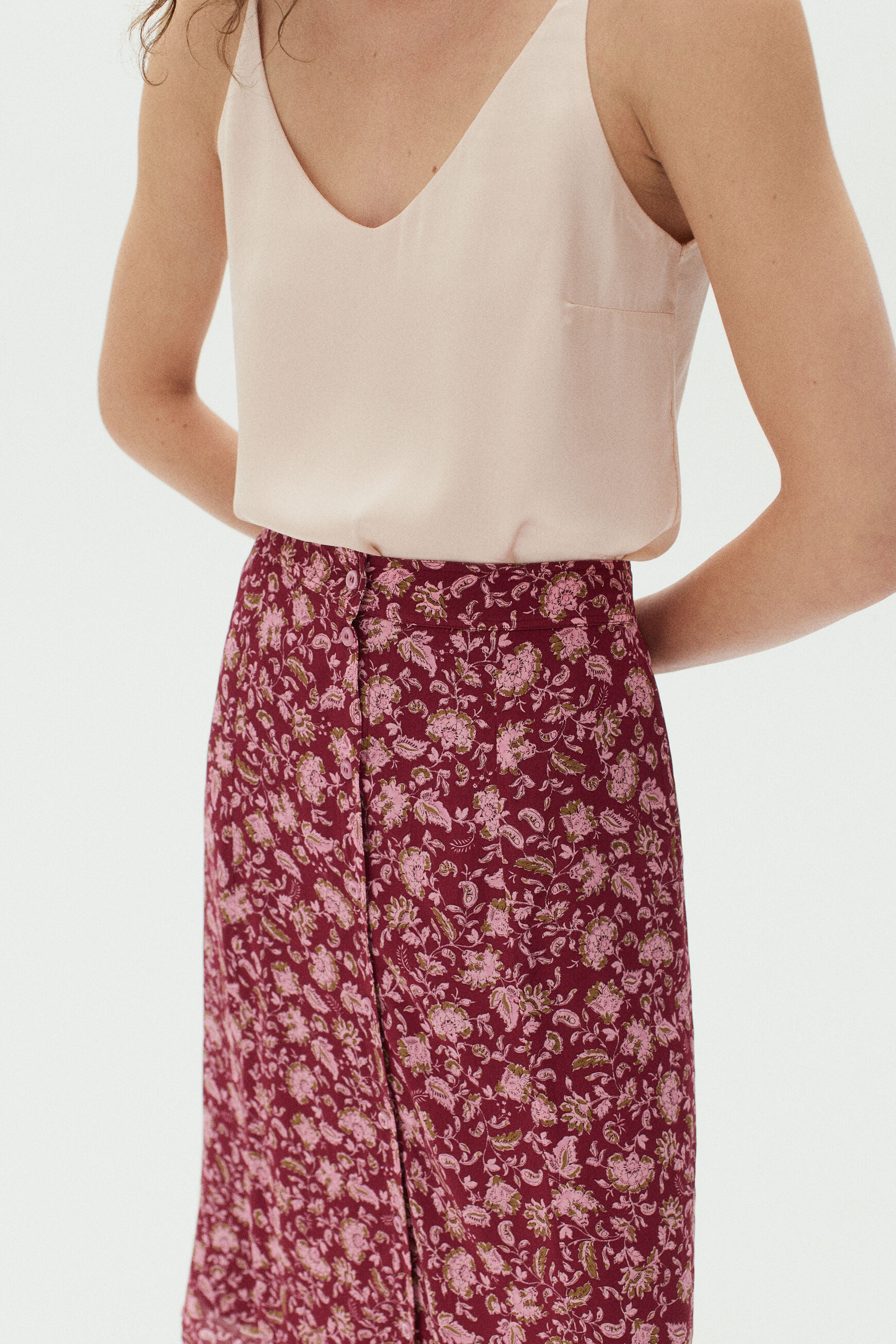 jupe lucia rose cerise femme