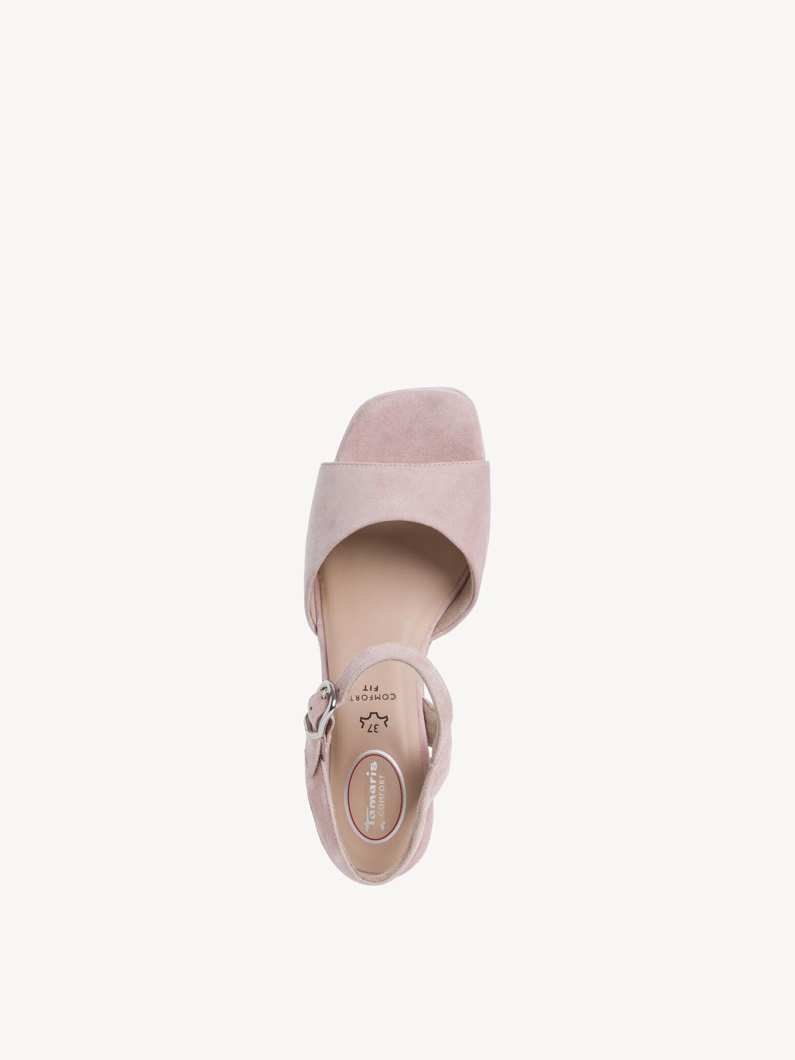 Sandale à talon en cuir - rose