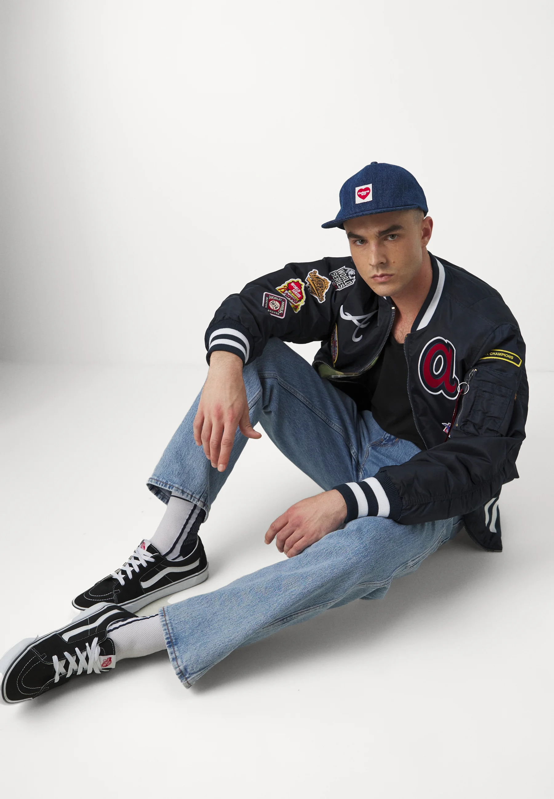 Chaqueta bomber de los Atlanta Braves de la MLB de New Era - Chaqueta de invierno