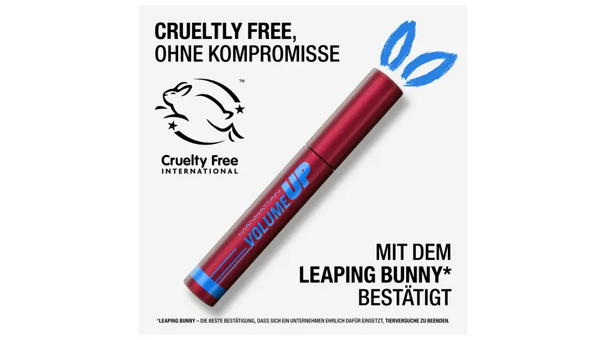 MANHATTAN COSMETICS Volume Up Mascara 8 ml 003 - Black Waterproof