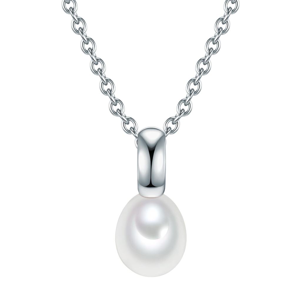 Valero Pearls Collier en argent Argent sterling Perle de culture d'eau douce en Argent collier
