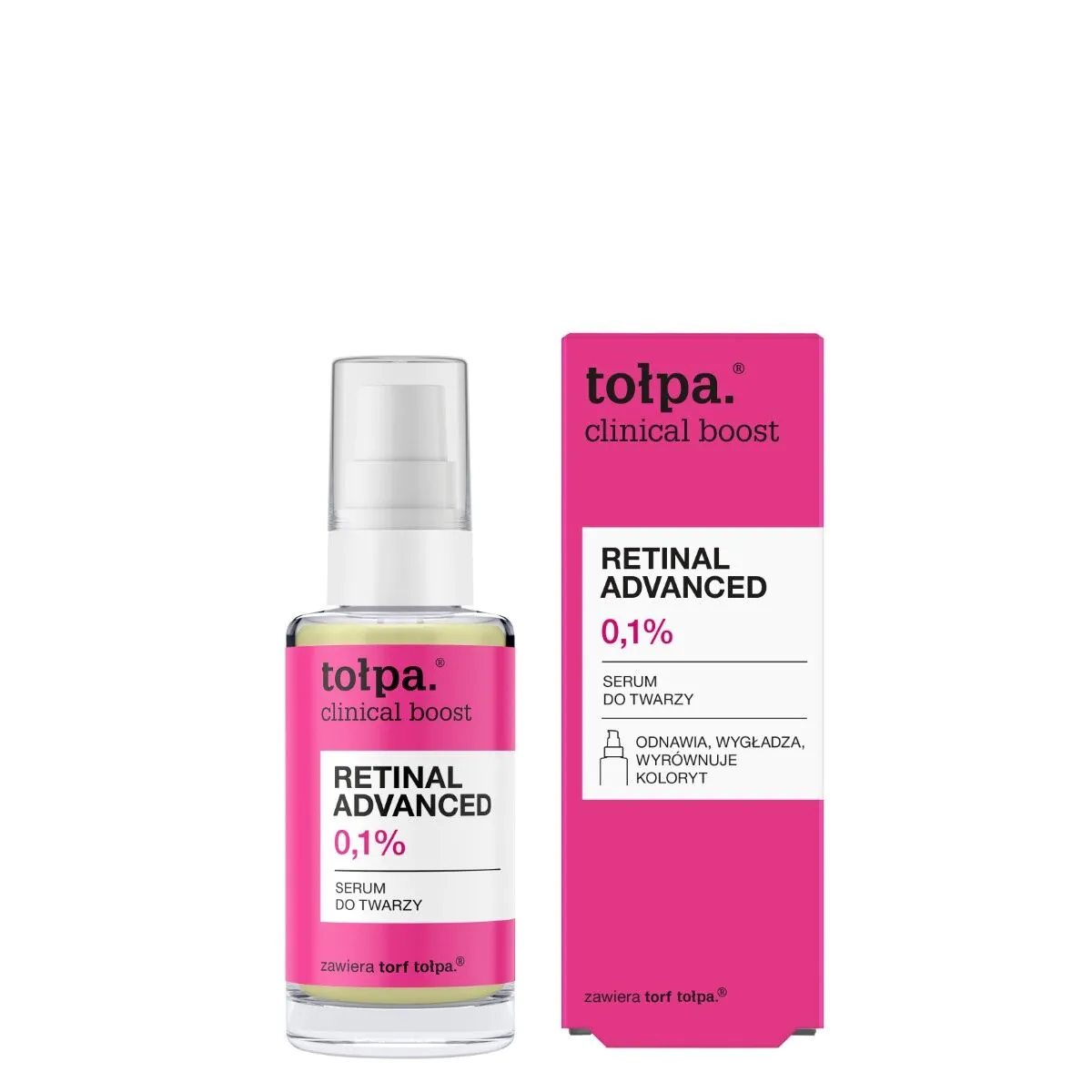 „Tołpa Clinical Boost Retina“ pažangus veido serumas