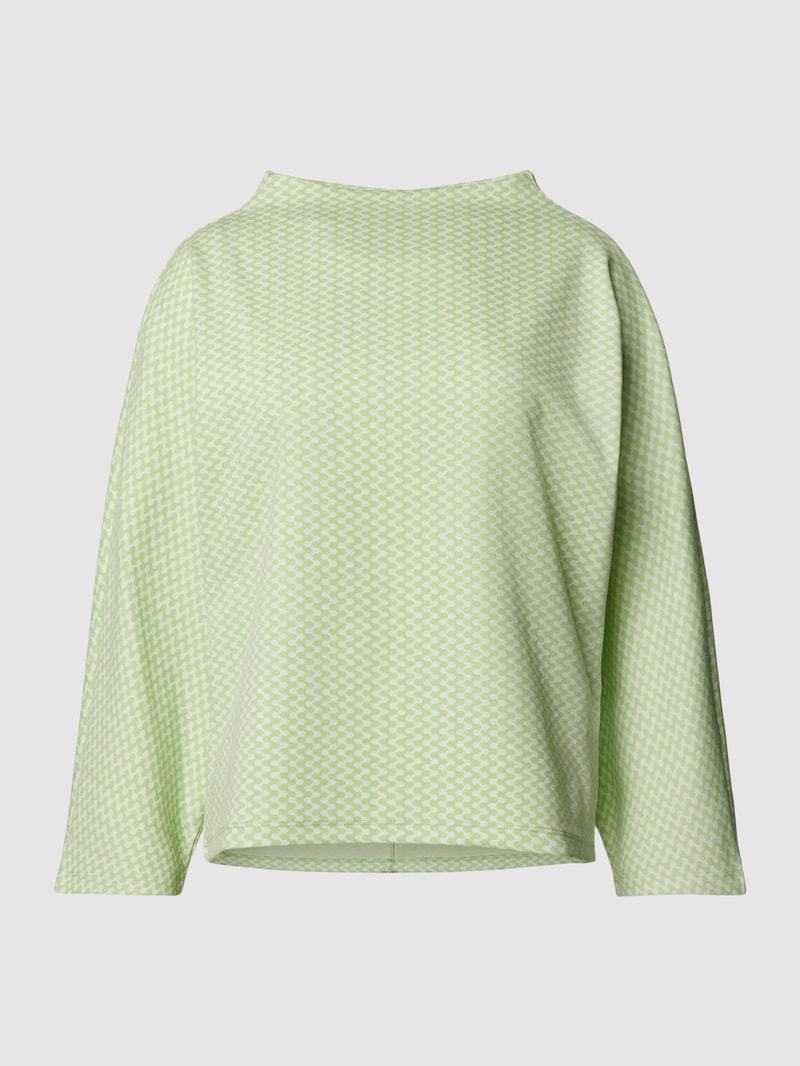 Sweatshirt mit Allover-Muster Modell 'Gillu' in hellgrün
