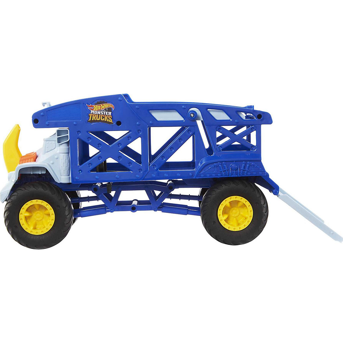 Hot Wheels Monster Trucks Transporter Nashorn, Schlepper, Geschenk für Kinder ab 3 Jahren