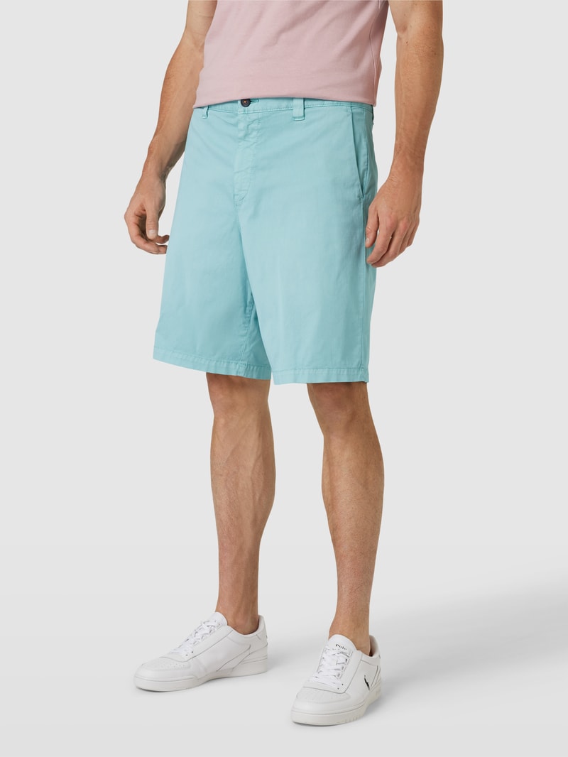 Bermudas mit französischen Eingrifftaschen Modell 'Selian' in mint meliert