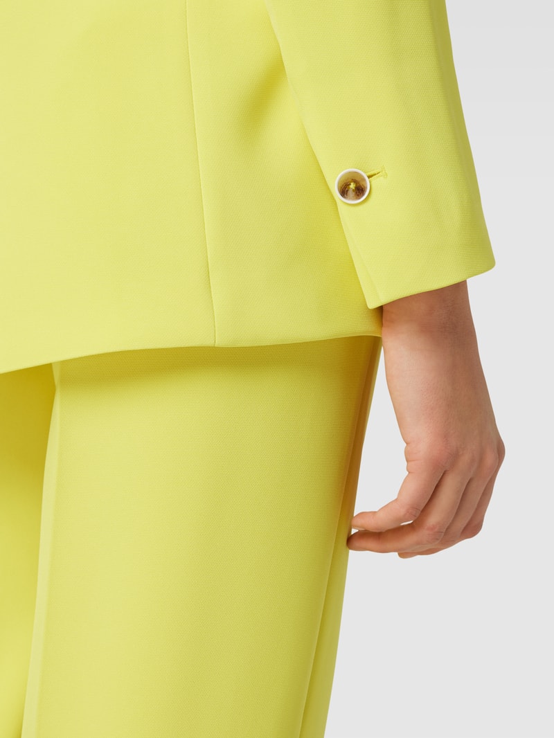 Blazer mit Knopfverschluss Modell 'A GLIMPSE OF SUNSHI' in neon gelb