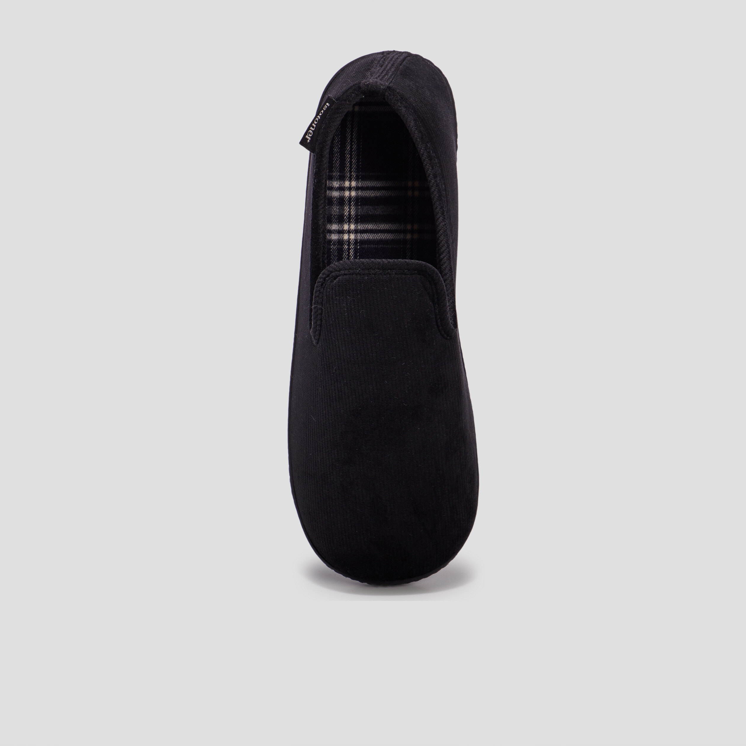 Chaussons charentaises Isotoner noir homme | La Halle