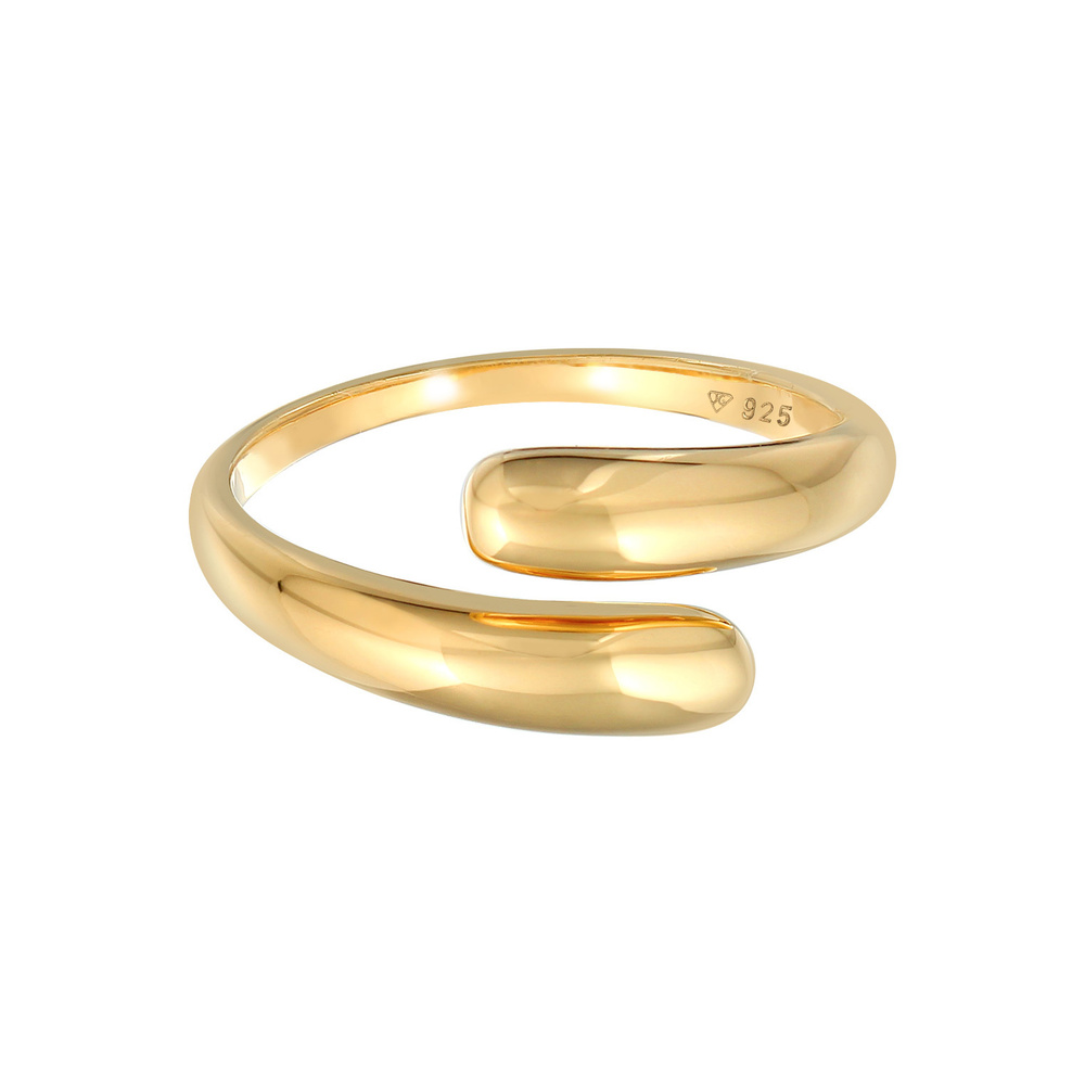 Elli Elli Bague Bague enveloppante pour femmes Délicatesse de la blogueuse tendance ba Bague