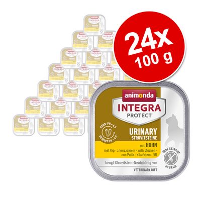 Sparpaket Animonda Integra Protect Adult Urinary Struvitstein 24 x 100 g