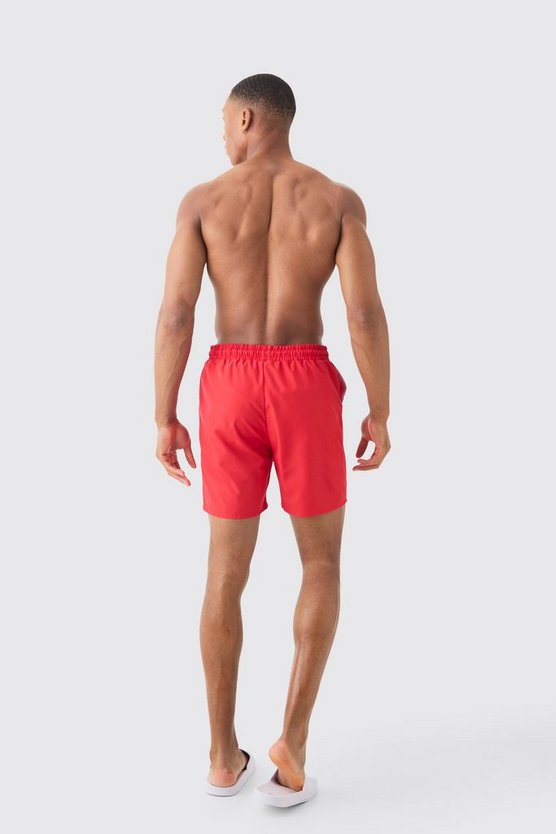 Mittellange Ripstop Badehose