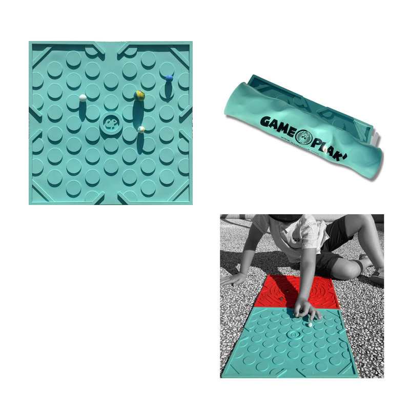 Tapis de jeu pour billes vert d'eau Gameplak
