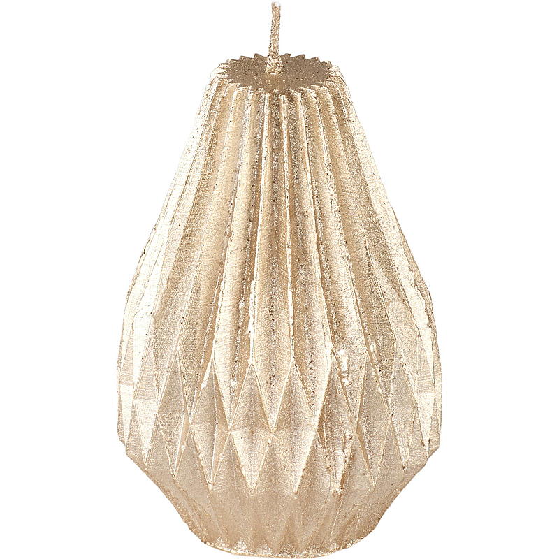 Lys 8x12 cm rustikk diamant gull