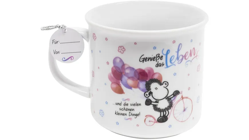 sheepworld Tasse »Genieße das Leben«