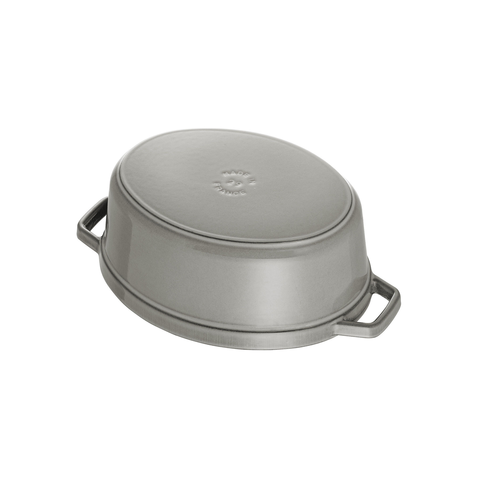 Cocotte 15 cm, oval, Graphit-Grau, Gusseisen